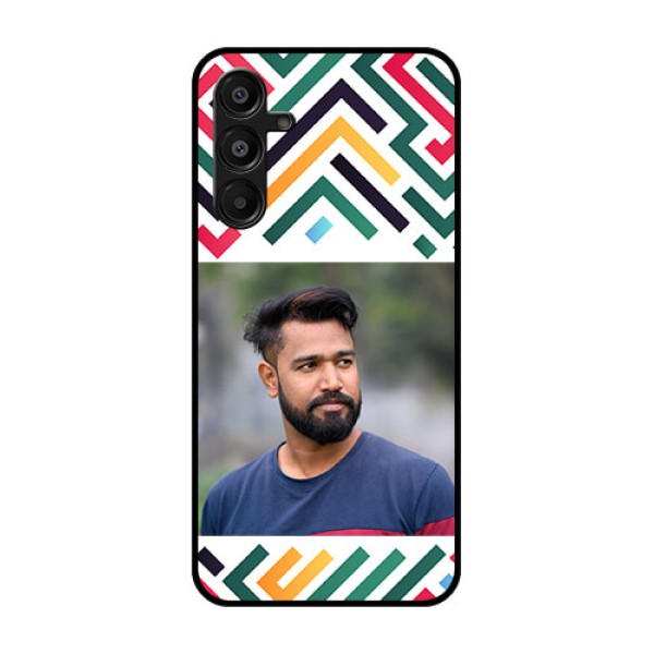 Galaxy A16 5G Custom Glass Phone Case - Colorful Maze Pattern Design Galaxy A16 5G Custom Glass Phone Case - Colorful Maze Pattern Design