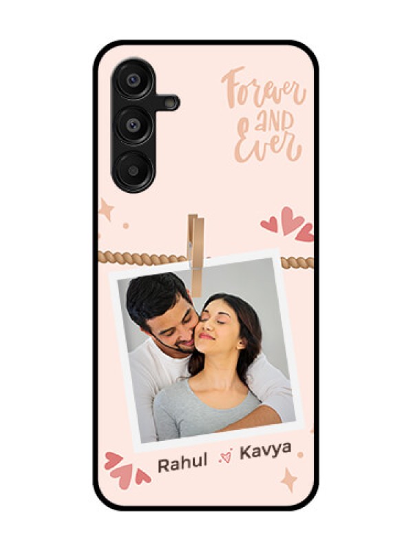 Custom Galaxy A16 5G Custom Glass Phone Case - Forever And Ever Love Design