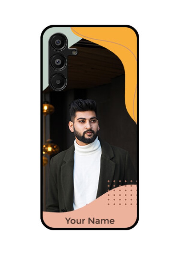 Galaxy A16 5G Custom Glass Phone Case - Tri - Coloured Overlay Design