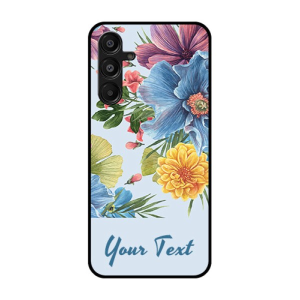Galaxy A16 5G Custom Glass Phone Case - Stunning Watercolored Flowers Painting Design