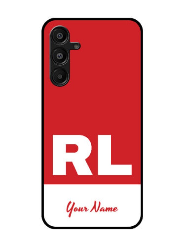 Custom Galaxy A16 5G Custom Glass Phone Case - Dual Tone Custom Text Design