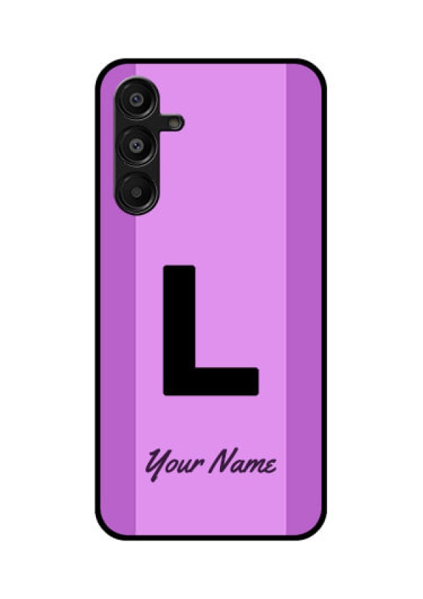 Galaxy A16 5G Custom Glass Phone Case - Tricolor Custom Text Design