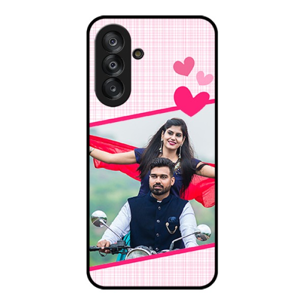 Galaxy A17 5G Custom Glass Phone Case - Love Shape Heart Design