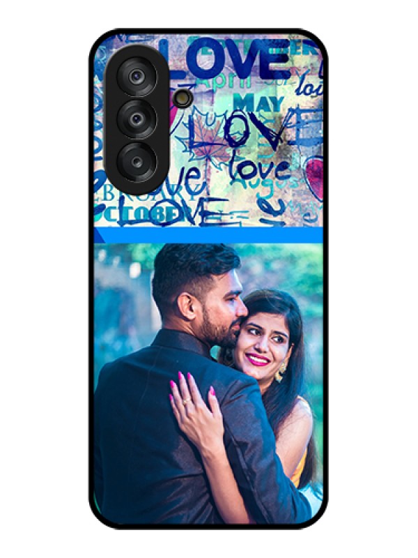 Custom Galaxy A17 5G Custom Glass Phone Case - Colorful Love Design