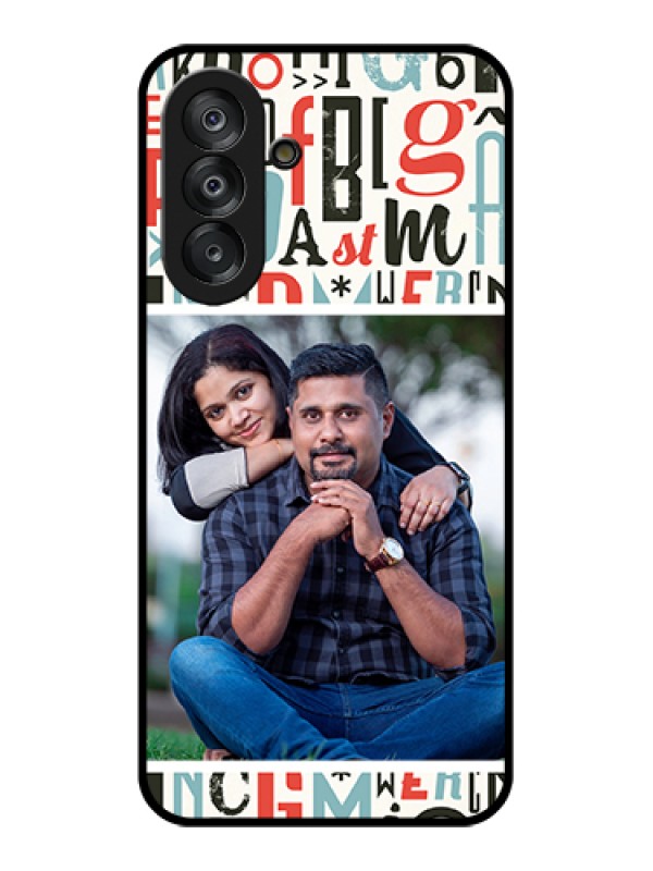 Custom Galaxy A17 5G Custom Glass Phone Case - Alphabet Design