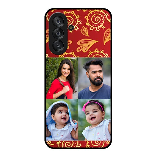 Galaxy A17 5G Custom Glass Phone Case - 4 Image Traditional Design