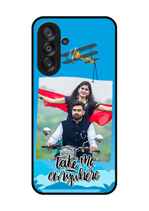 Galaxy A17 5G Custom Glass Phone Case - Traveller Design