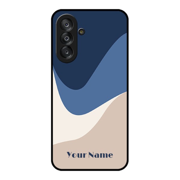 Galaxy A17 5G Custom Glass Phone Case - Abstract Drip Art Design