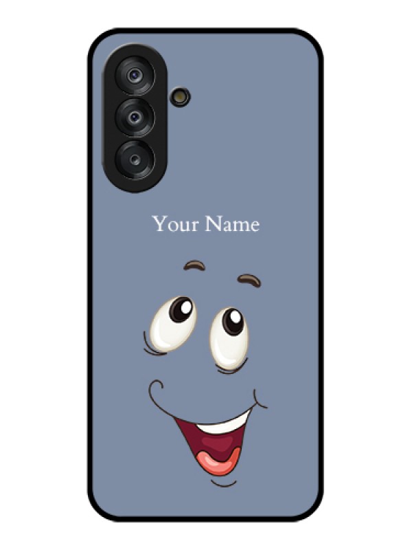 Custom Galaxy A17 5G Custom Glass Phone Case - Laughing Cartoon Face Design