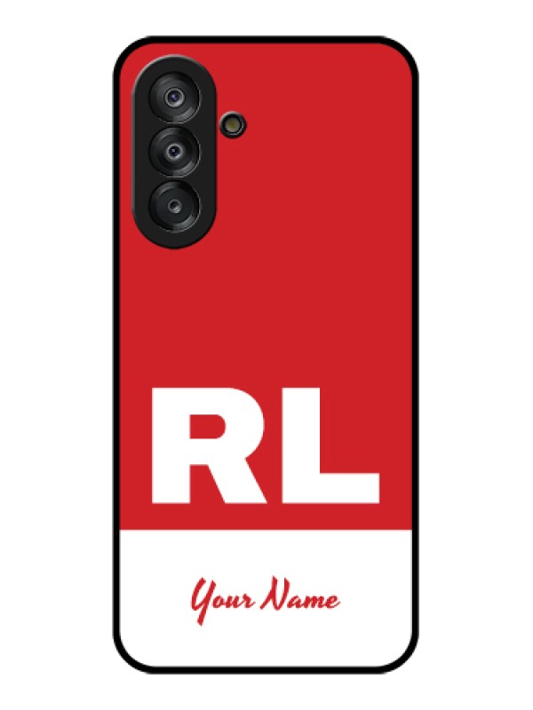 Custom Galaxy A17 5G Custom Glass Phone Case - Dual Tone Custom Text Design