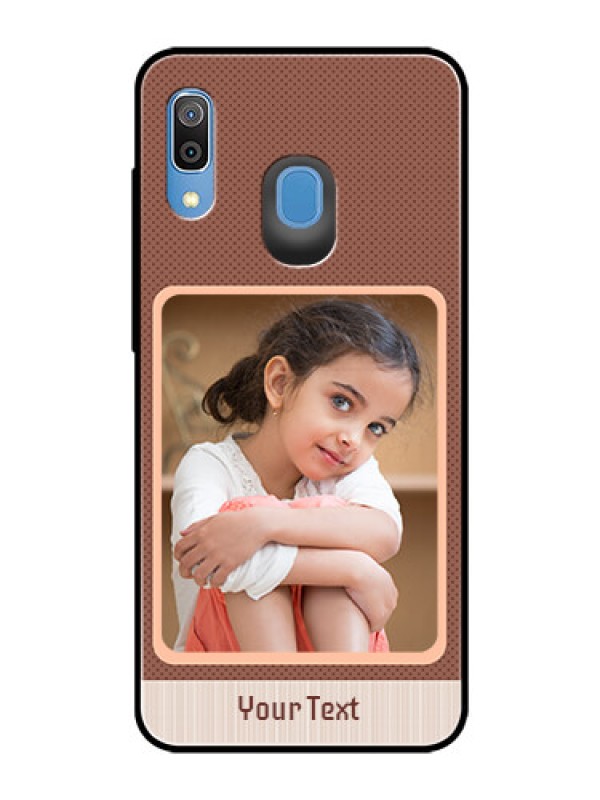 Custom Samsung Galaxy A20 Custom Glass Phone Case  - Simple Pic Upload Design