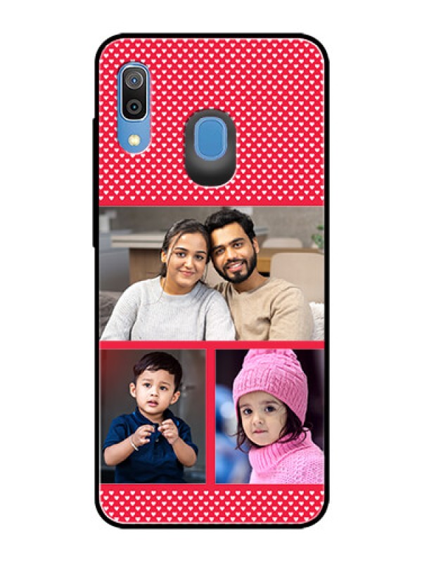 Custom Samsung Galaxy A20 Personalized Glass Phone Case  - Bulk Pic Upload Design
