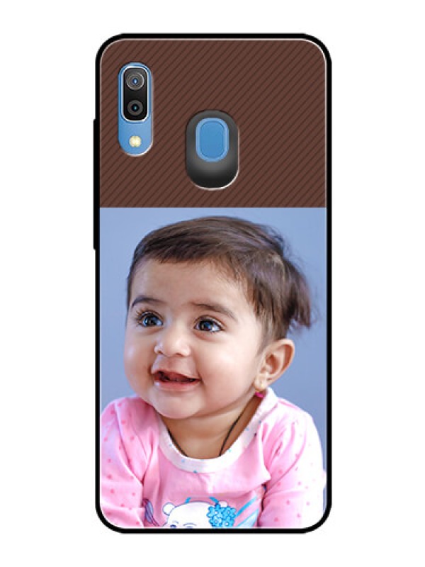 Custom Samsung Galaxy A20 Custom Glass Mobile Case  - Elegant Case Design