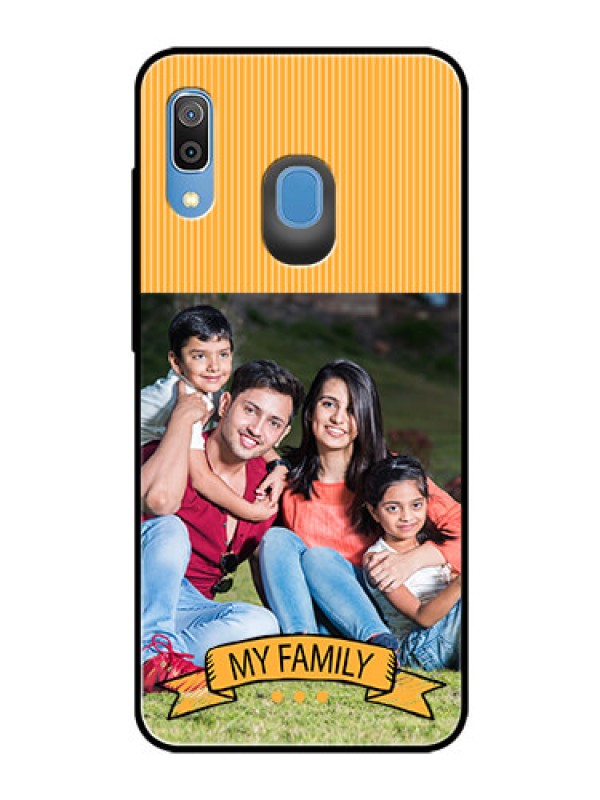 Custom Samsung Galaxy A20 Custom Glass Phone Case  - My Family Design