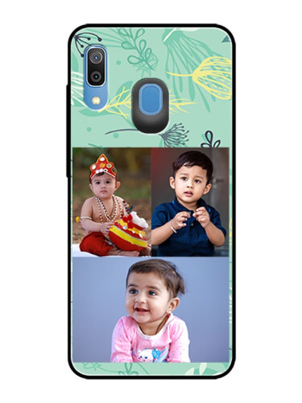 Custom Samsung Galaxy A20 Photo Printing on Glass Case  - Forever Family Design 