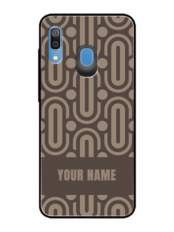 Custom Galaxy A20 Custom Glass Phone Case - Captivating Zero Pattern Design