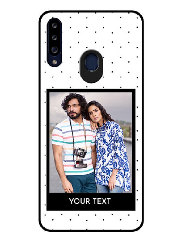 Custom Galaxy A20s Photo Printing on Glass Case - Premium Design
