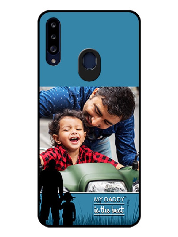 Custom Galaxy A20s Custom Glass Mobile Case - Best dad design
