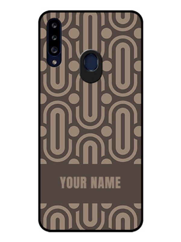 Custom Galaxy A20s Custom Glass Phone Case - Captivating Zero Pattern Design