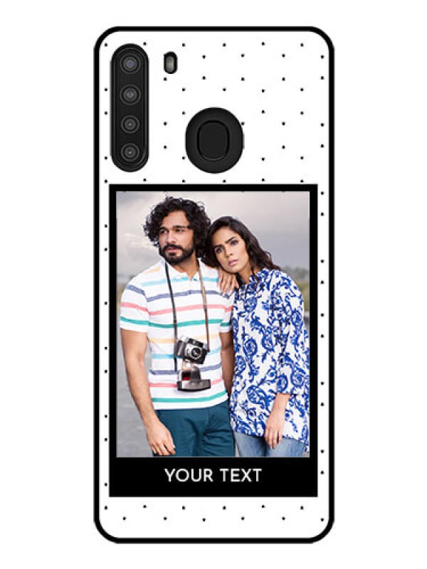 Custom Galaxy A21 Photo Printing on Glass Case - Premium Design
