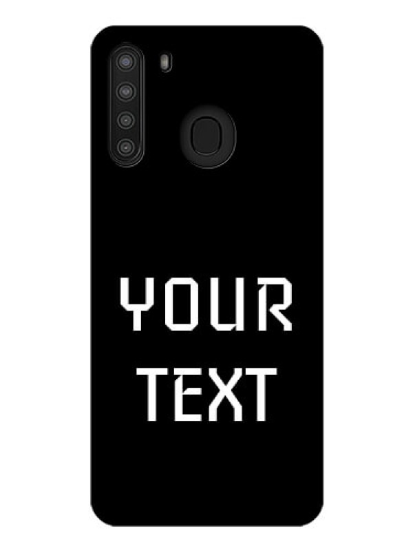 Custom Galaxy A21 Your Name on Glass Phone Case