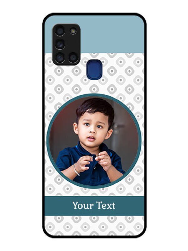 Custom Galaxy A21s Personalized Glass Phone Case  - Premium Cover Design