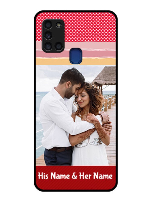 Custom Galaxy A21s Custom Glass Mobile Case  - Premium Case Design