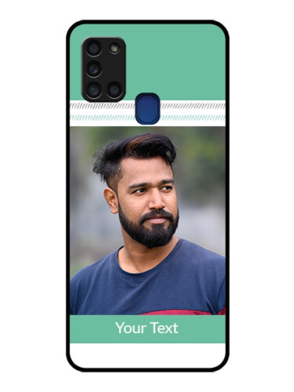 Custom Galaxy A21s Custom Glass Phone Case  - Premium Cases for Girls