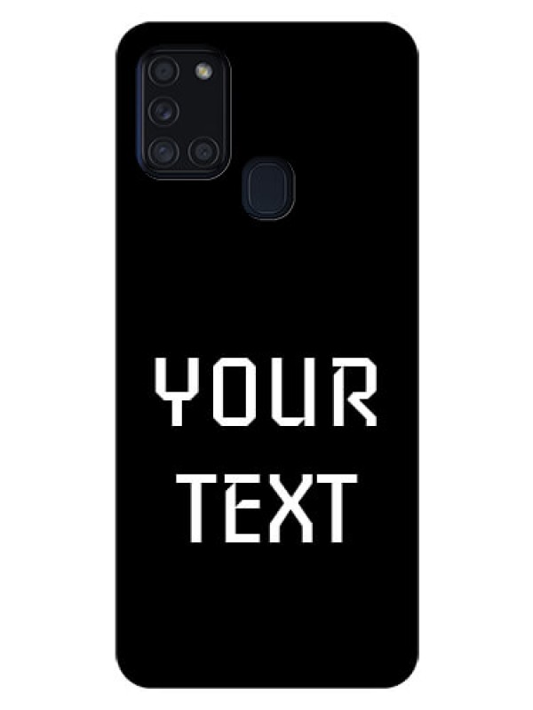 Custom Galaxy A21s Your Name on Glass Phone Case