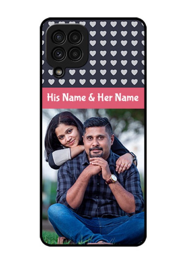 Galaxy A22 4G Custom Glass Mobile Case  - Love Symbols Design