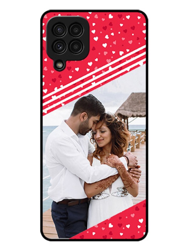 Custom Galaxy A22 4G Custom Glass Mobile Case  - Valentines Gift Design
