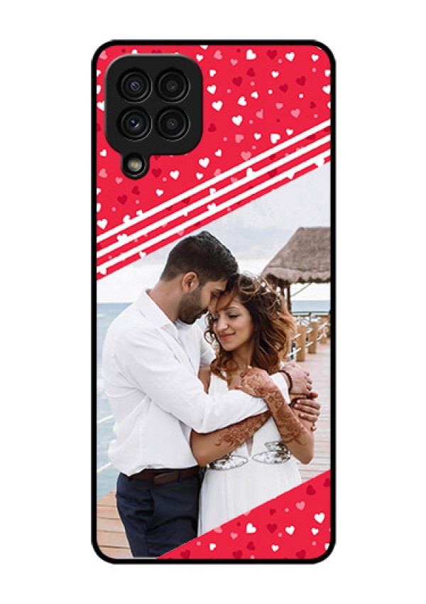 Galaxy A22 4G Custom Glass Mobile Case  - Valentines Gift Design