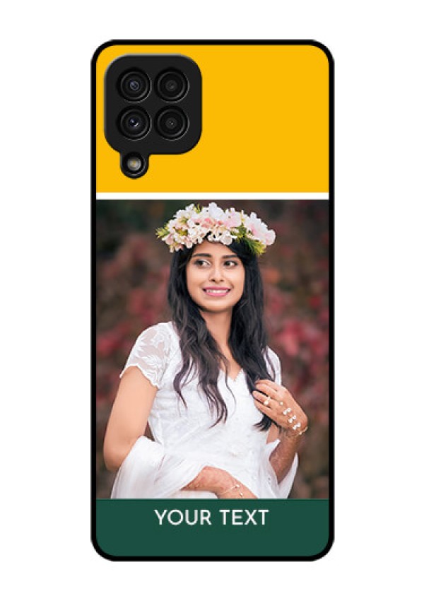 Galaxy A22 4G Photo Printing on Glass Case  - Love You Design