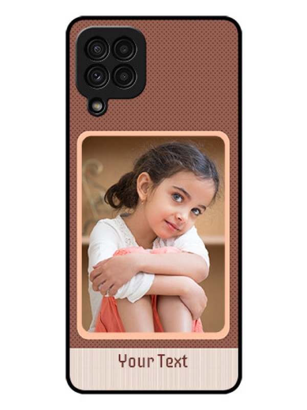 Custom Galaxy A22 4G Custom Glass Phone Case  - Simple Pic Upload Design