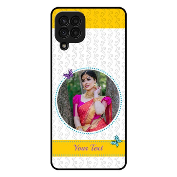 Galaxy A22 4G Custom Glass Mobile Case - Girls Premium Case Design Galaxy A22 4G Custom Glass Mobile Case - Girls Premium Case Design