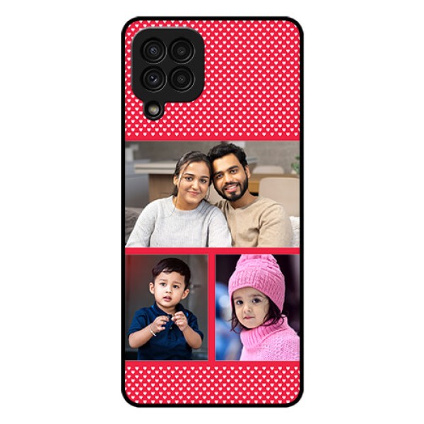 Galaxy A22 4G Personalized Glass Phone Case - Bulk Pic Upload Design Galaxy A22 4G Personalized Glass Phone Case - Bulk Pic Upload Design