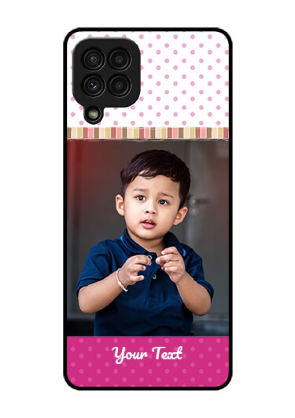 Galaxy A22 4G Photo Printing on Glass Case  - Cute Girls Cover Design