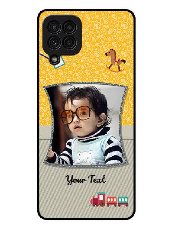 Custom Galaxy A22 4G Personalized Glass Phone Case  - Baby Picture Upload Design