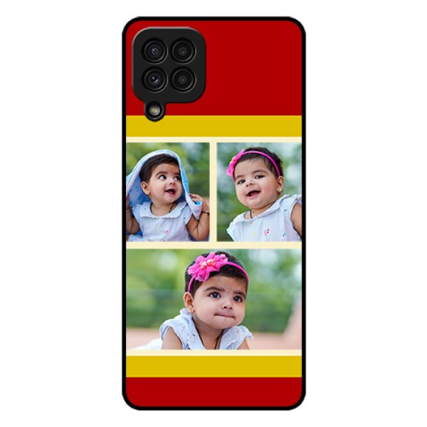Galaxy A22 4G Custom Glass Mobile Case - Multiple Pic Upload Design Galaxy A22 4G Custom Glass Mobile Case - Multiple Pic Upload Design