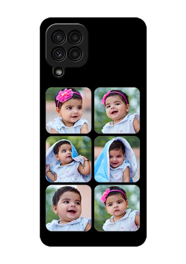 Galaxy A22 4G Photo Printing on Glass Case  - Multiple Pictures Design