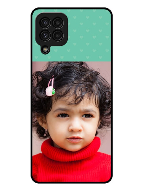 Custom Galaxy A22 4G Custom Glass Phone Case  - Lovers Picture Design