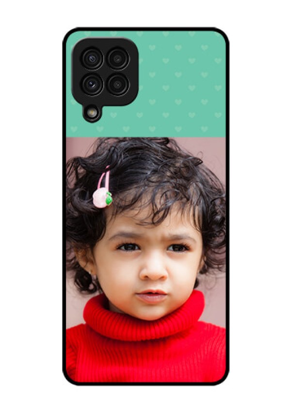 Galaxy A22 4G Custom Glass Phone Case  - Lovers Picture Design