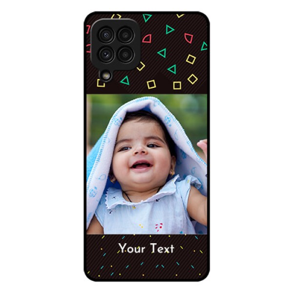 Galaxy A22 4G Custom Glass Phone Case  - with confetti birthday design