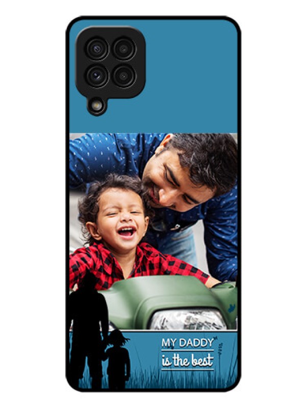 Custom Galaxy A22 4G Custom Glass Mobile Case  - Best dad design 