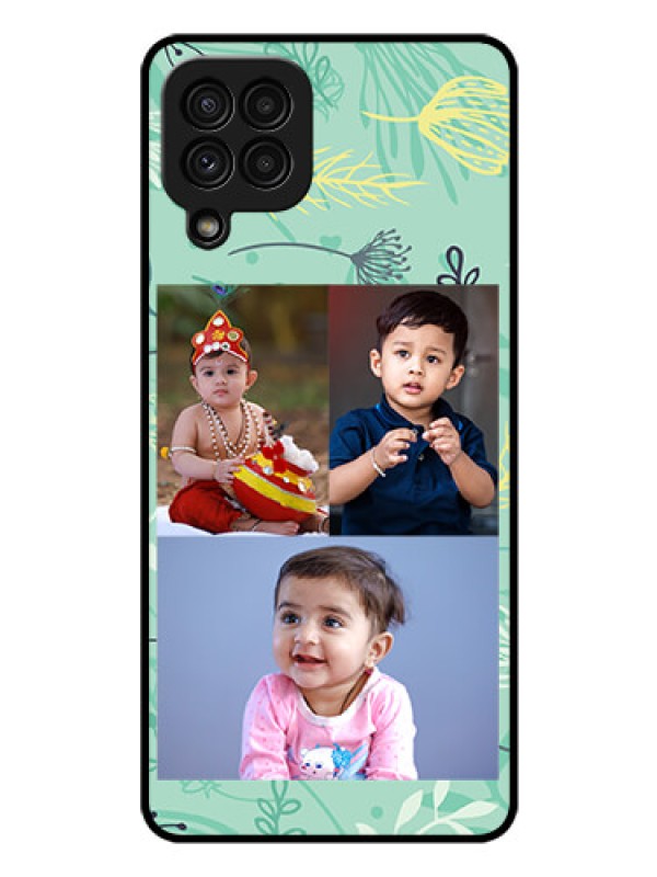 Custom Galaxy A22 4G Photo Printing on Glass Case  - Forever Family Design 
