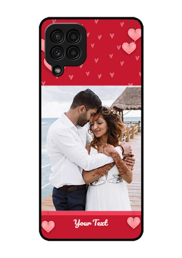 Galaxy A22 4G Custom Glass Phone Case  - Valentines Day Design
