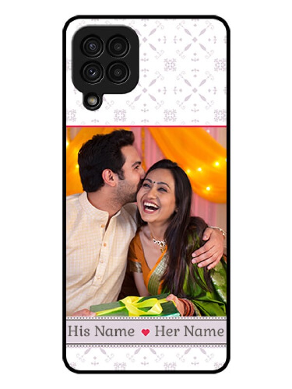 Custom Galaxy A22 4G Custom Glass Mobile Case  - with Photo and Ethnic Design