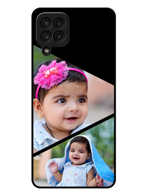 Custom Galaxy A22 4G Custom Glass Phone Case  - Semi Cut Design