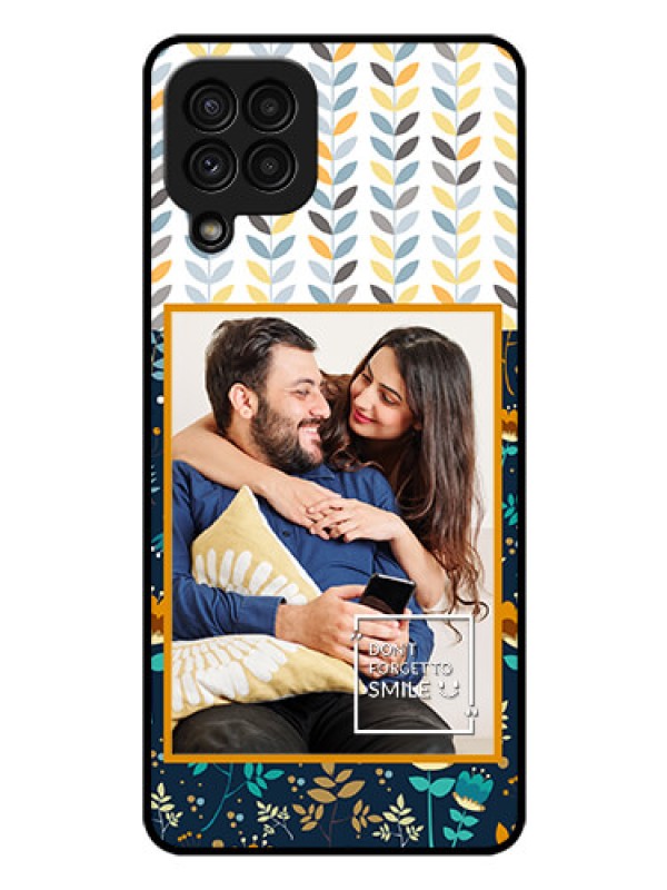 Custom Galaxy A22 4G Custom Glass Mobile Case  - Pattern Design