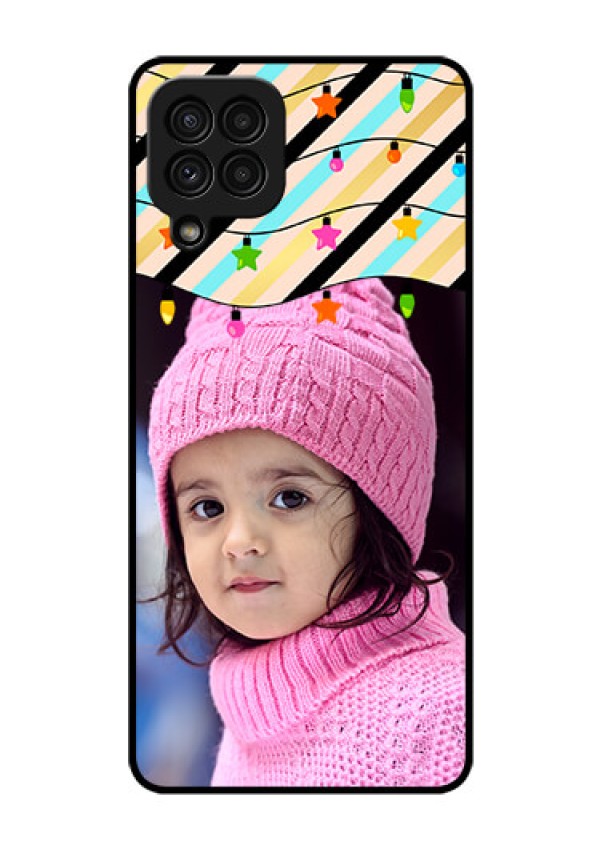 Galaxy A22 4G Custom Glass Mobile Case  - Lights Hanging Design